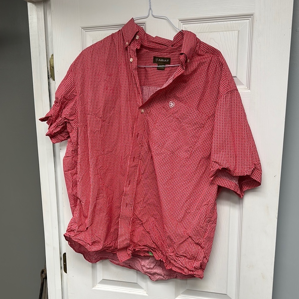Ariat Red Casual Button Down Shirt